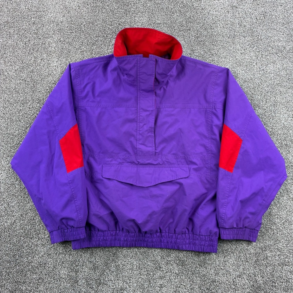 Vintage Eddie Bauer Anorak Jacket Women's Medium Purple Gore-Tex Pullover 19339